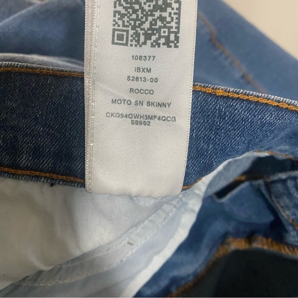 True Religion Rocco Moto Relaxed Skinny Jeans Med Sunkiss Wash W36 x L32 NWT - Picture 13 of 13